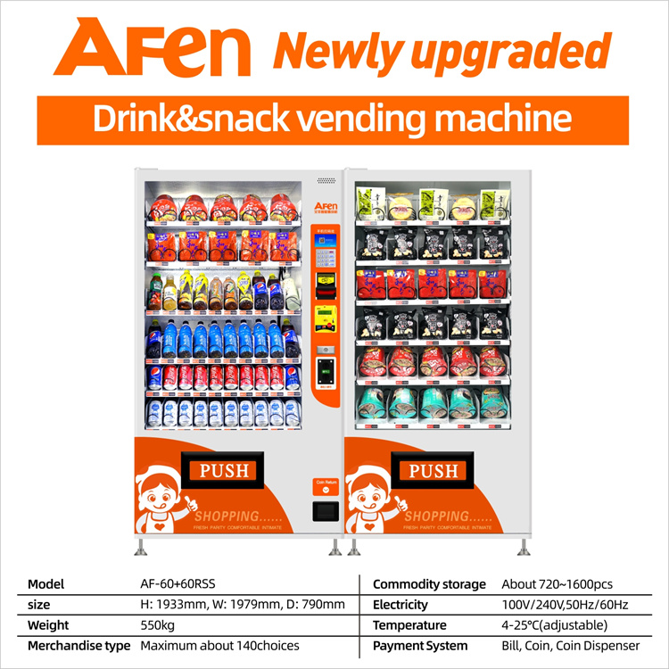 AF-60+60RSS machina vending quaerunt